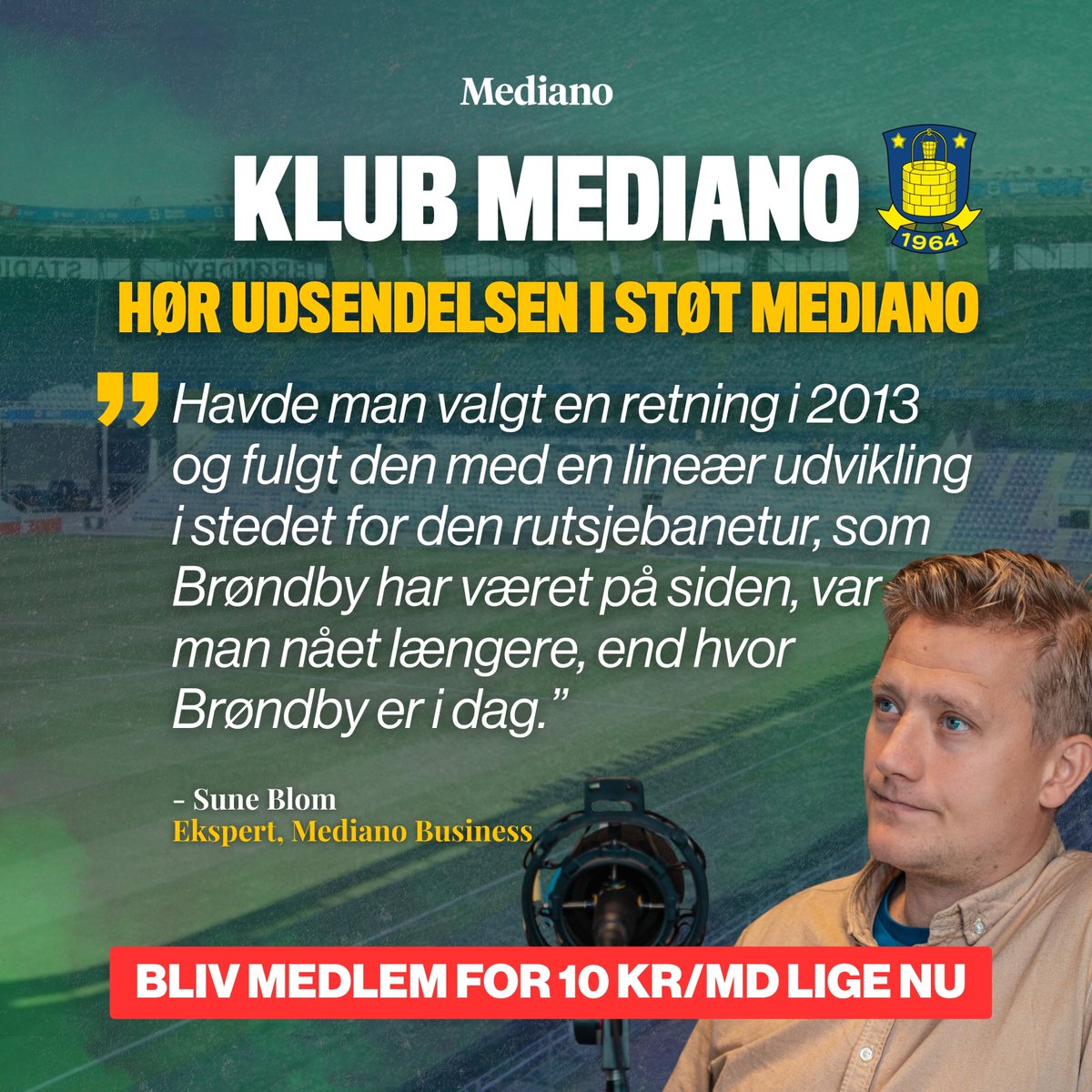 Sune Blom mener, at Brøndby ville have været et bedre sted i dag, hvis man havde valgt ‘fedtspillerscenariet’ efter den økonomiske nærdødsoplevelse i 2013.

Lyt til mandagens Klub Mediano, hvor vi giver et 360° eftersyn på Brøndby IF.

#brøndby #sldk