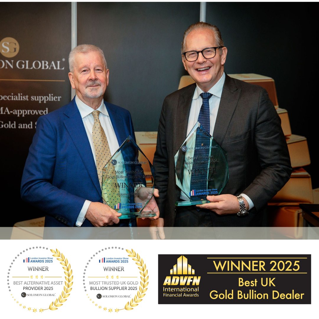 When the future feels uncertain, investors turn to one enduring asset: gold.

At Solomon Global, we’re proud to be an award-winning bullion supplier, trusted for quality and service.

➡️ Discover why here: feefo.com/en-GB/reviews/… 

#Gold #Investing #Bullion #Wealth #SafeHaven