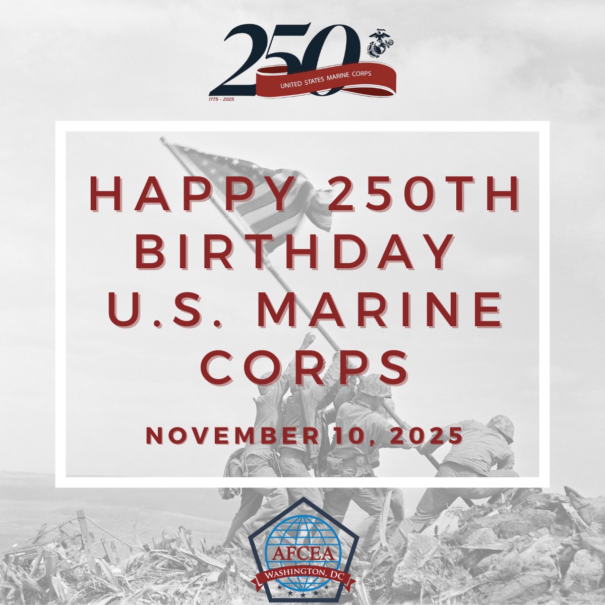 Celebrating 250 years of the U.S. Marine Corps. Today we honor all Marines and thank them for their bravery, dedication, and commitment to protecting our nation. Semper Fi! 🇺🇸