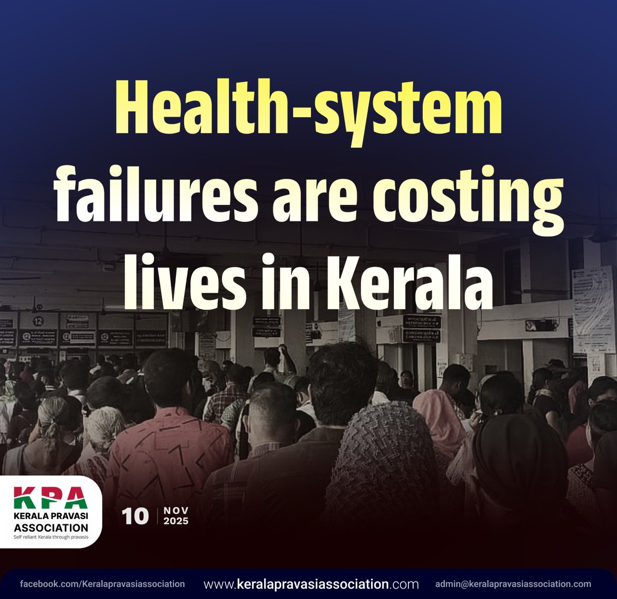 KeralaKpa's tweet image. Systemic failures in Kerala’s health sector are costing lives.Repeated negligence,unhygienic hospital conditions, and a lack of accountability have shattered public trust.Lives shouldn’t be lost because officials refuse to fix a broken system.#KeralaHealthCrisis #SystemicFailures