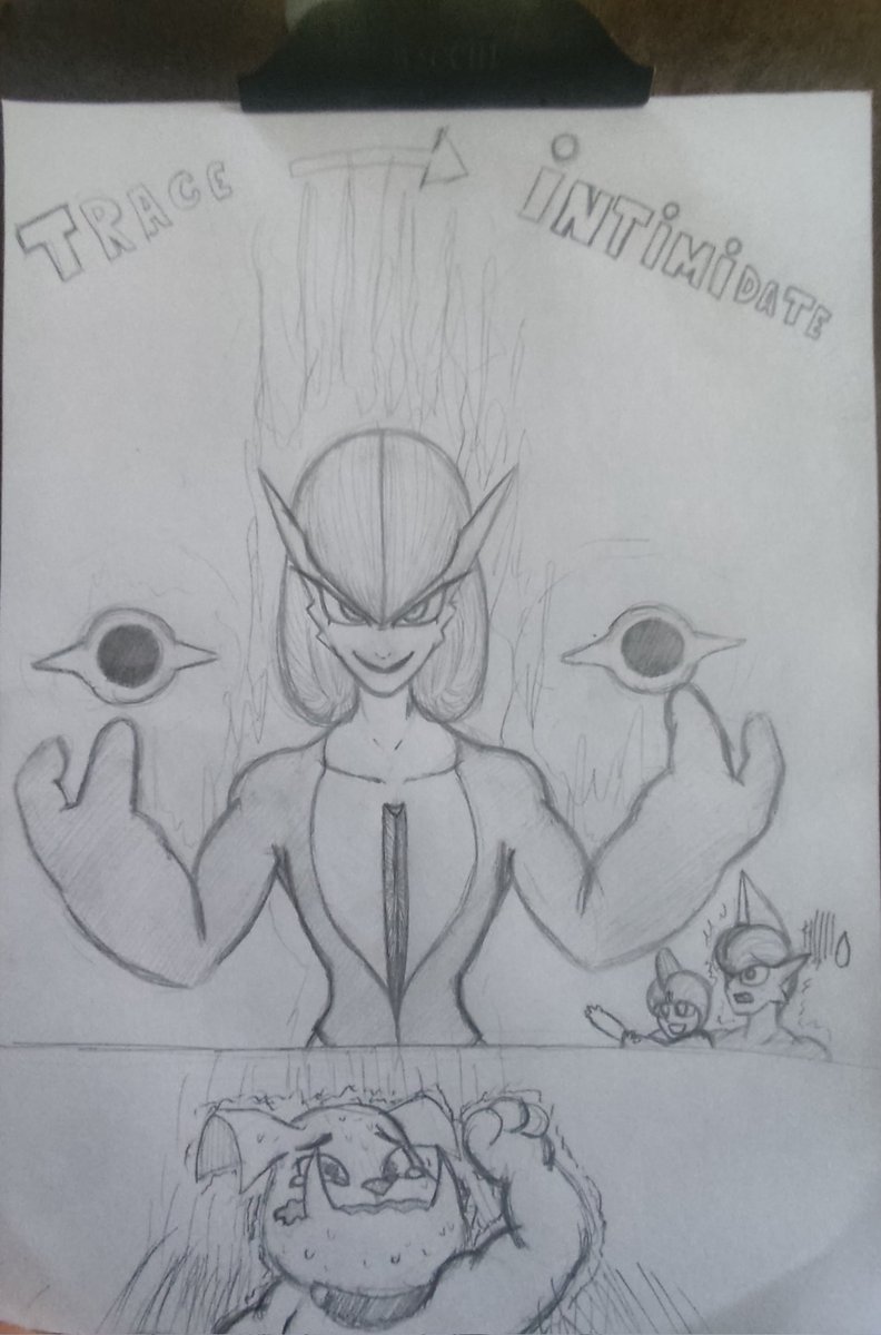 alves99_alve's tweet image. Traçar -&amp;gt; Intimidar
Intimidar de Gardevoir
Granbull sentiu o verdadeiro terror!
Gallade também sentiu um frio na espinha, o ralts parece que está se divertindo.
#Gardevoir #Gallade #Ralts