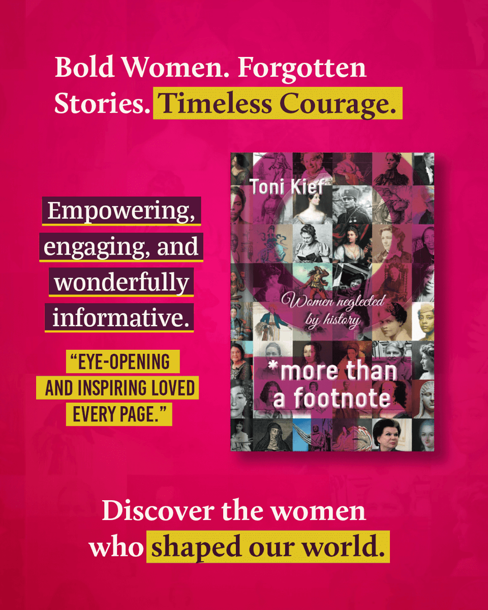 History has always celebrated the conquerors, the kings, and the heroes but behind every revolution and discovery stood women whose brilliance was buried. Their stories rise again. By <a href="/tonikayk1/">Toni Kief</a>

Available on - amzn.to/4otkGQ9