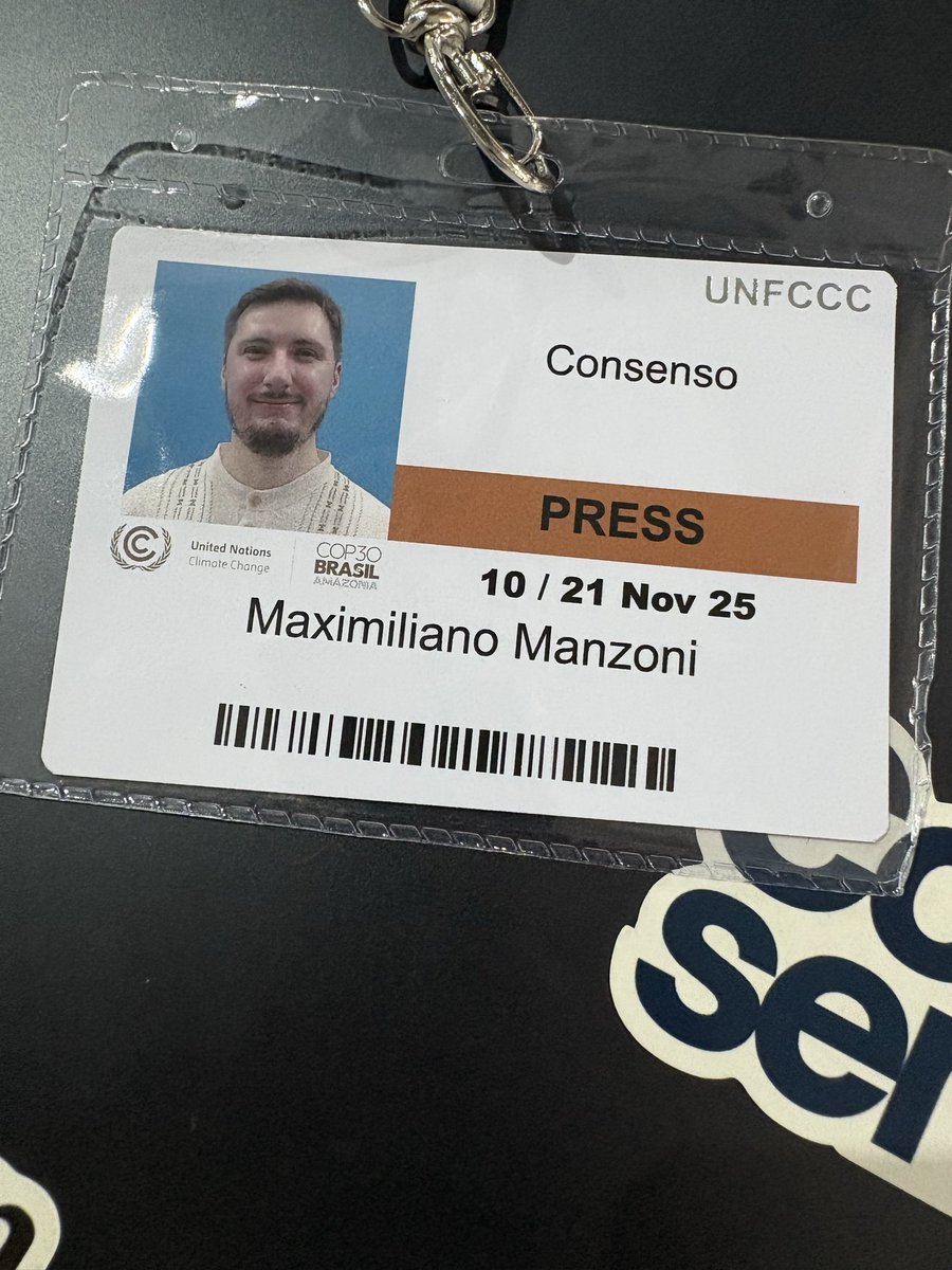 Por cuarto año consecutivo y el segundo con <a href="/unconsenso/">consenso</a> cubriendo las negociaciones del clima. Ya instalado en la #COP30 para seguir discusiones de mercados de carbono, agro y desinformación.

Pronto sale la primera exclusiva ✨