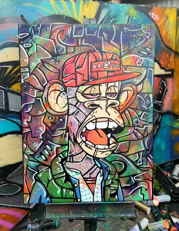rocsolmiami's tweet image. Gm fam, happy Mutant Monday! excited to paint more canvases for November in preparation for Art Basel, one of the biggest art festivals and activations. Can’t wait to show y’all what we are cooking. Here are a few moments we captured 👨🏻‍🎨
@BoredApeYC 🧪🧪🧪🧪🧪