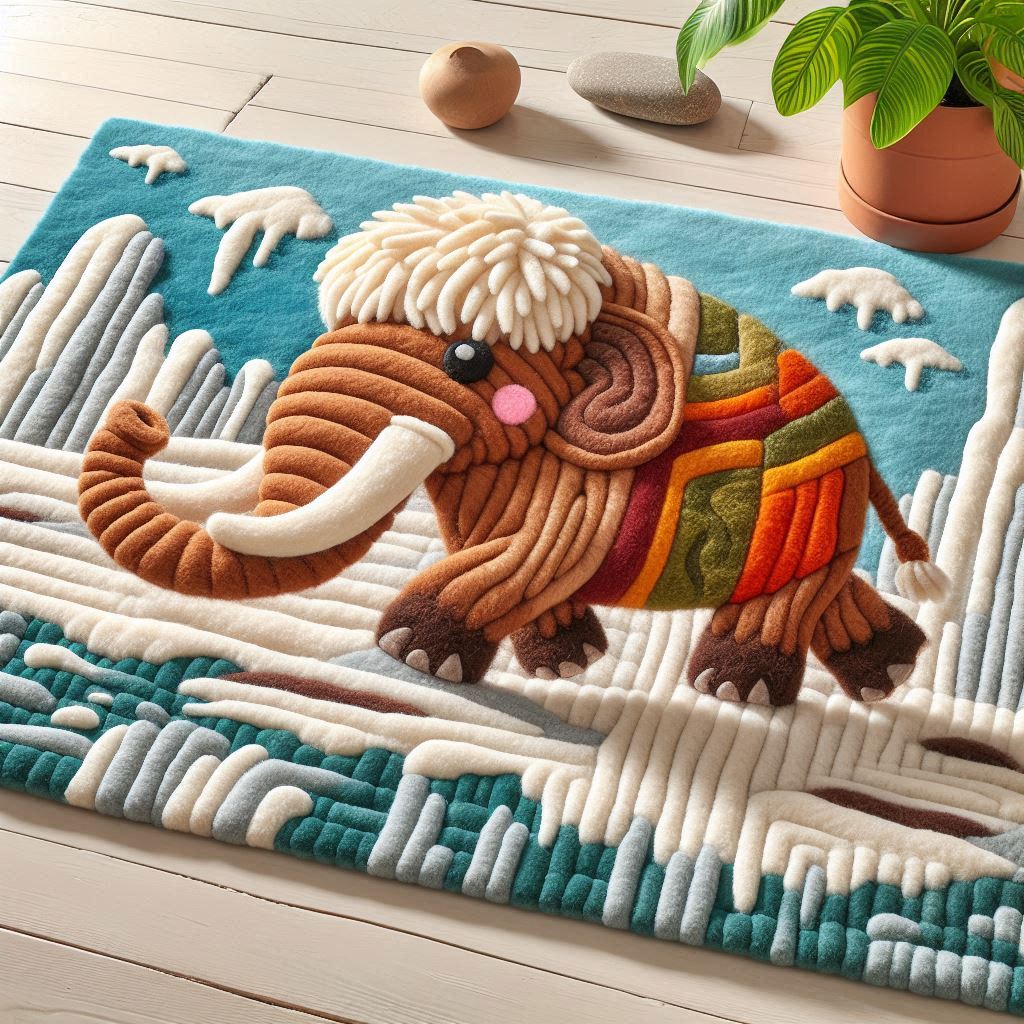 マンモスのラグ

#AI画像 #羊毛フェルト #フォロバ100：変垢✖