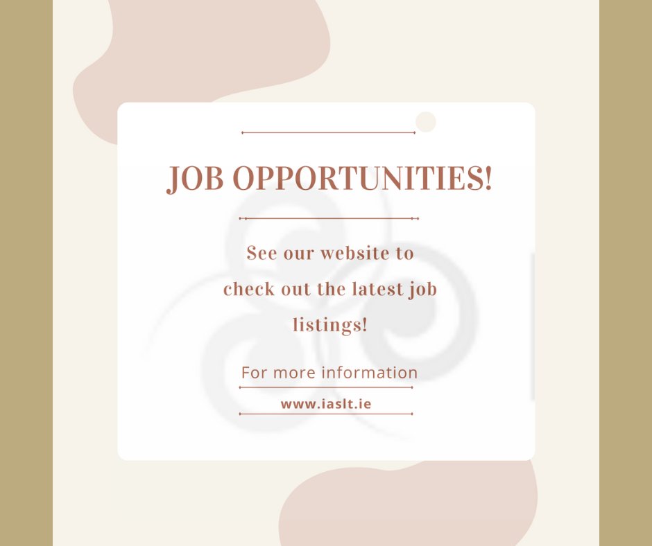 iaslt's tweet image. #IASLT #IASLPeeps