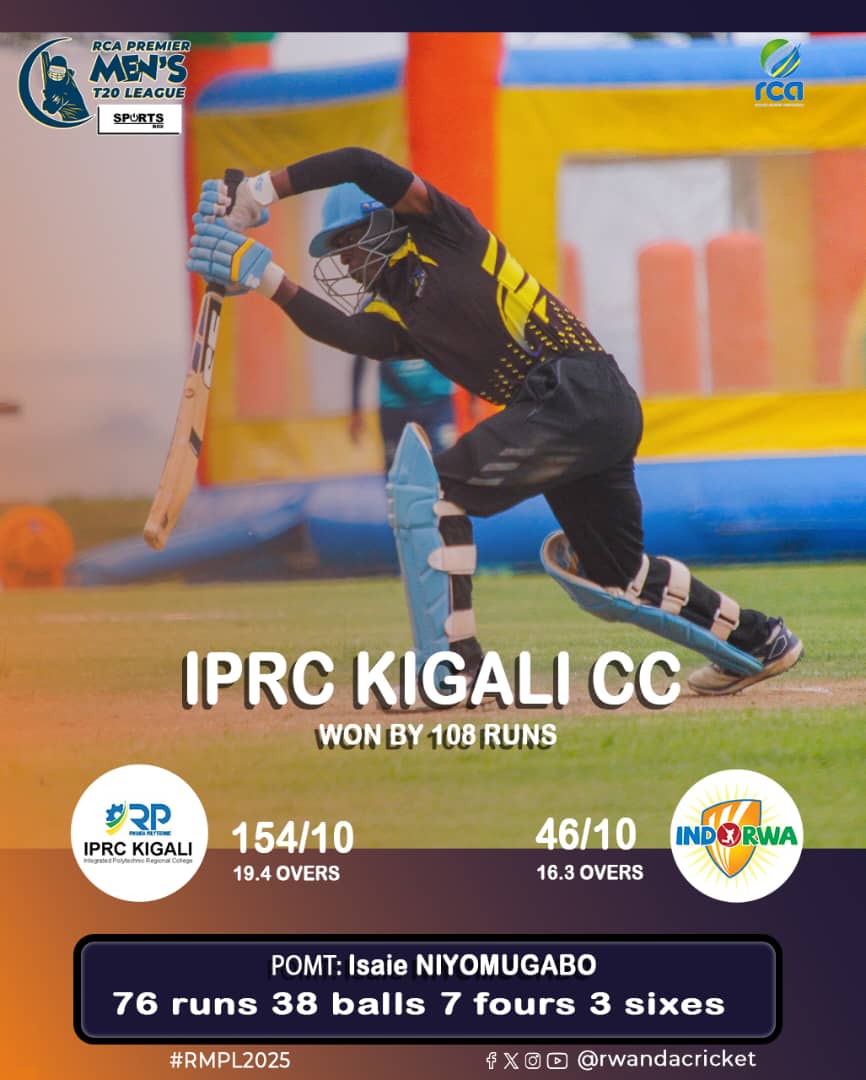 RwandaCricket's tweet image. Yesterday&apos;s  results on RCA Men’s T20 Premier League
#RCAMensT20PremierLeague 
#RwandaCricket 
#GrowingWithEveryStep