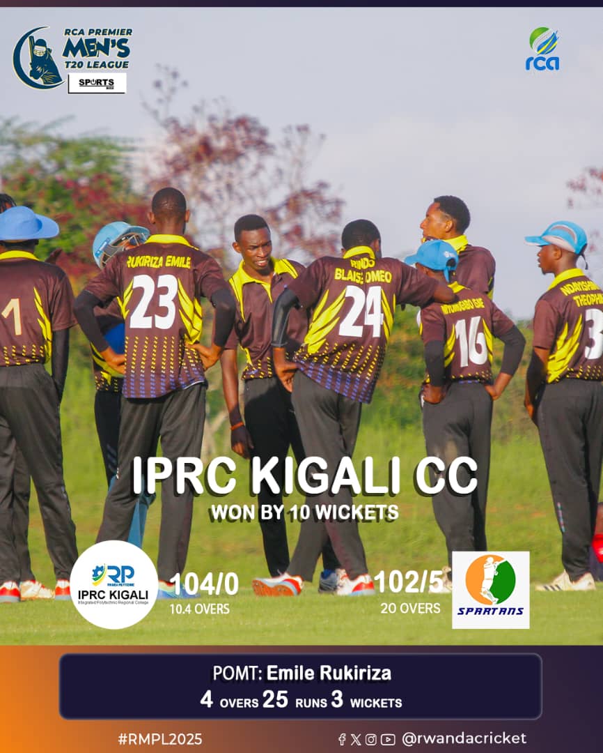 RwandaCricket's tweet image. Yesterday&apos;s  results on RCA Men’s T20 Premier League
#RCAMensT20PremierLeague 
#RwandaCricket 
#GrowingWithEveryStep