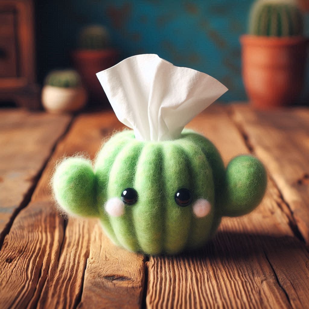 サボテンのポケットティッシュカバー

#AI画像 #羊毛フェルト #フォロバ100：変垢✖