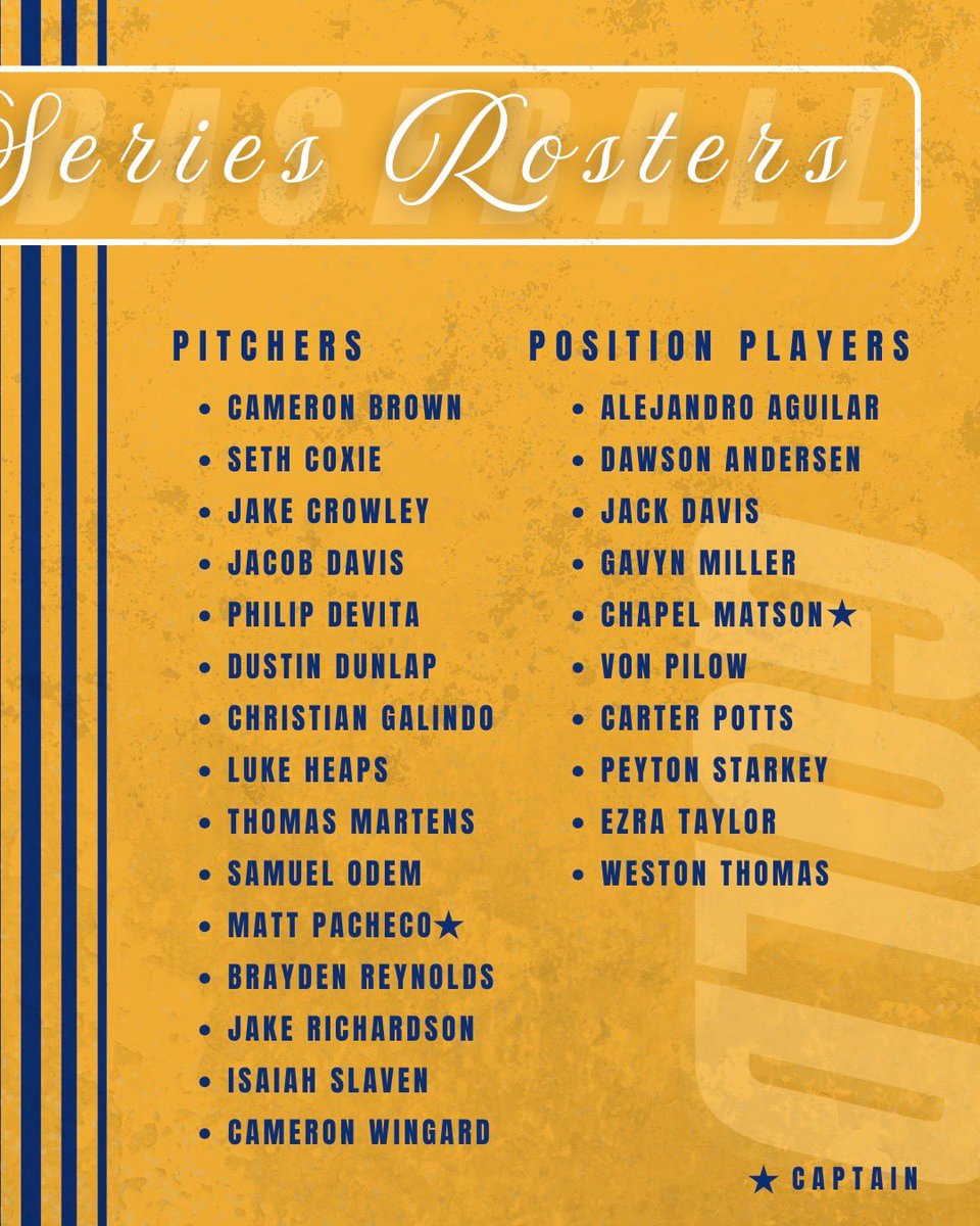 Blue vs. Gold. Pride on the line. Fall World Series week. 🦁⚾️