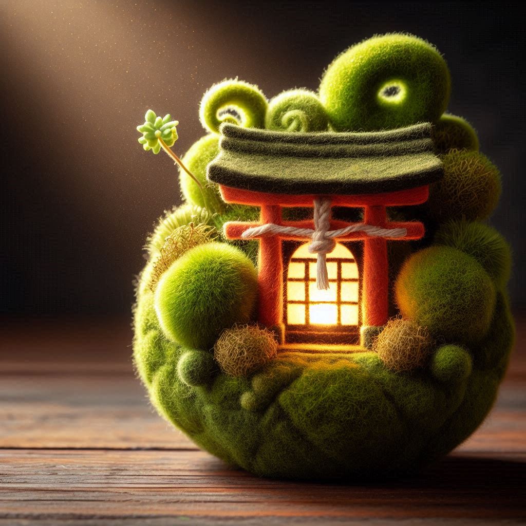神社の苔玉ルームライト

#AI画像 #羊毛フェルト #フォロバ100：変垢✖
