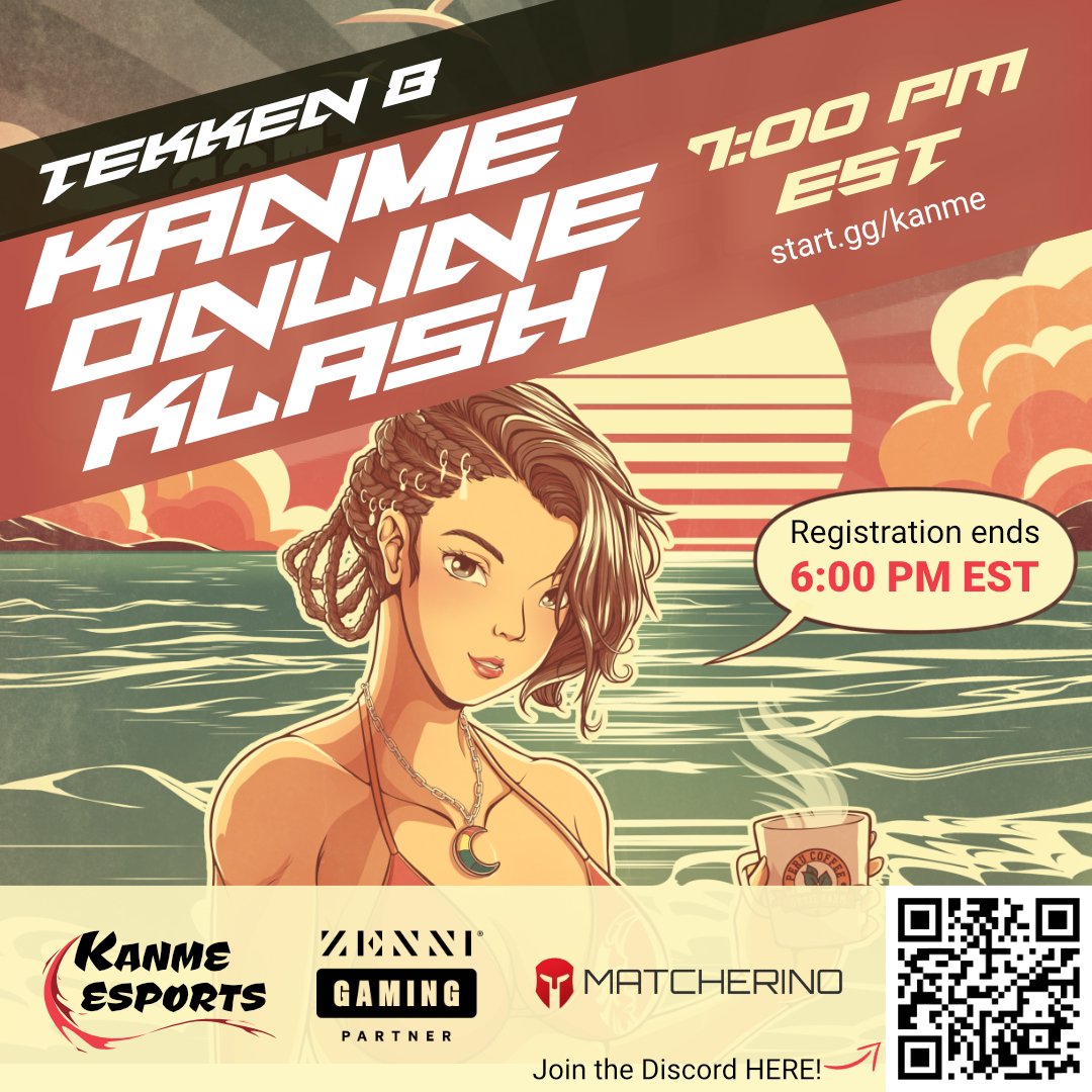 V_o_Ritual's tweet image. Sign-Ups for Kanme Online Klash #6 is live!
Tekken 8 online open to USA, Canada, DR &amp;amp; Mexico every Friday at 7:00 PM EST.
Check-ins from 6:00 PM to 6:30 PM EST
Streamed on Twitch
Matcherino support (Awaiting codes)
Sign up &amp;amp; Full details below ⬇️