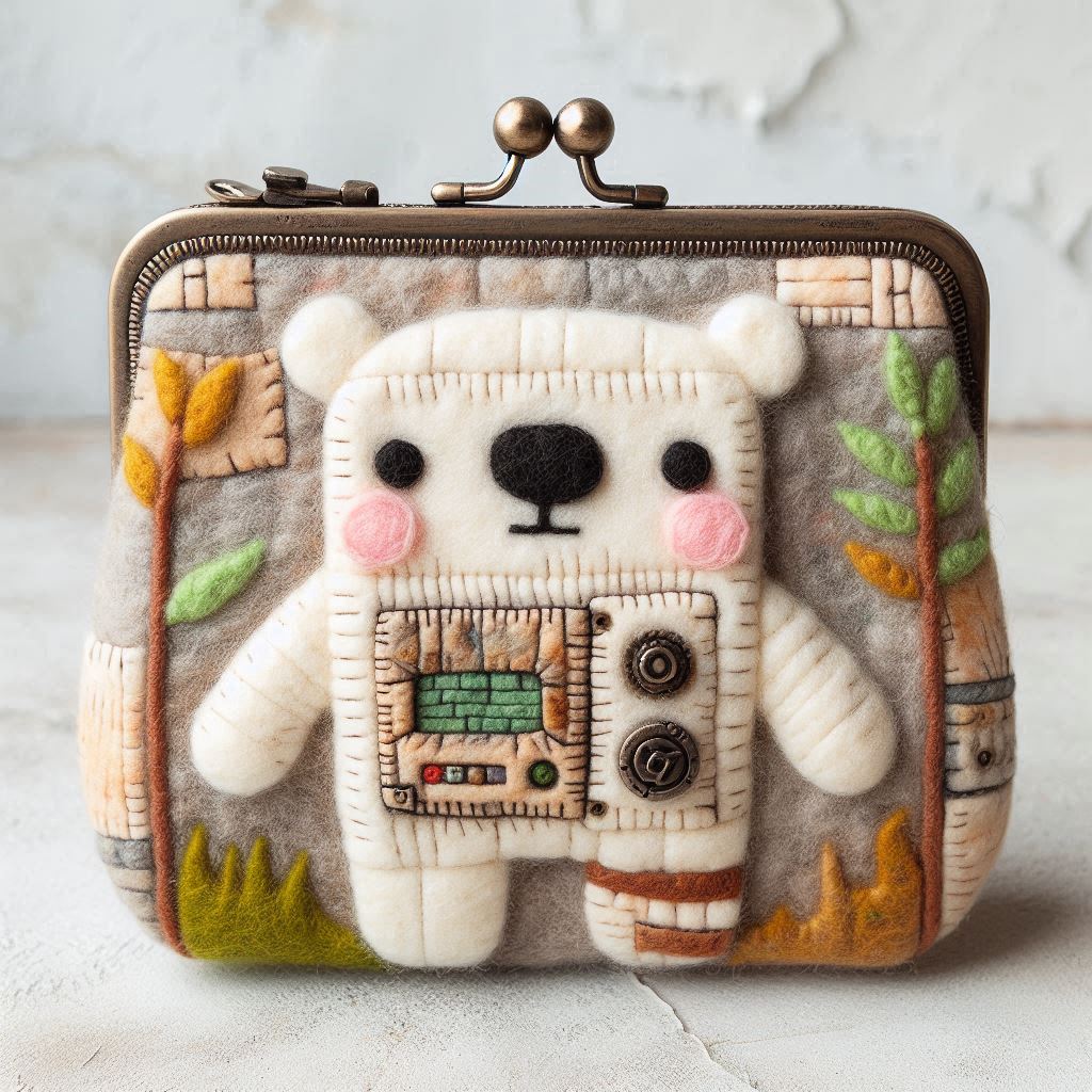 シロクマロボットの小銭入れ

#AI画像 #羊毛フェルト #フォロバ100：変垢✖