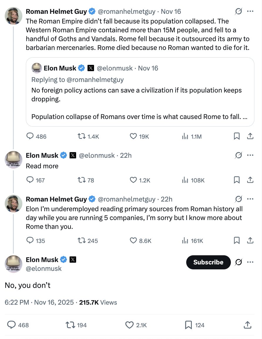 romanhelmetguy's tweet image. Ratio’d Elon 4 times in 24 hours, I’m now legally a founder of Tesla.