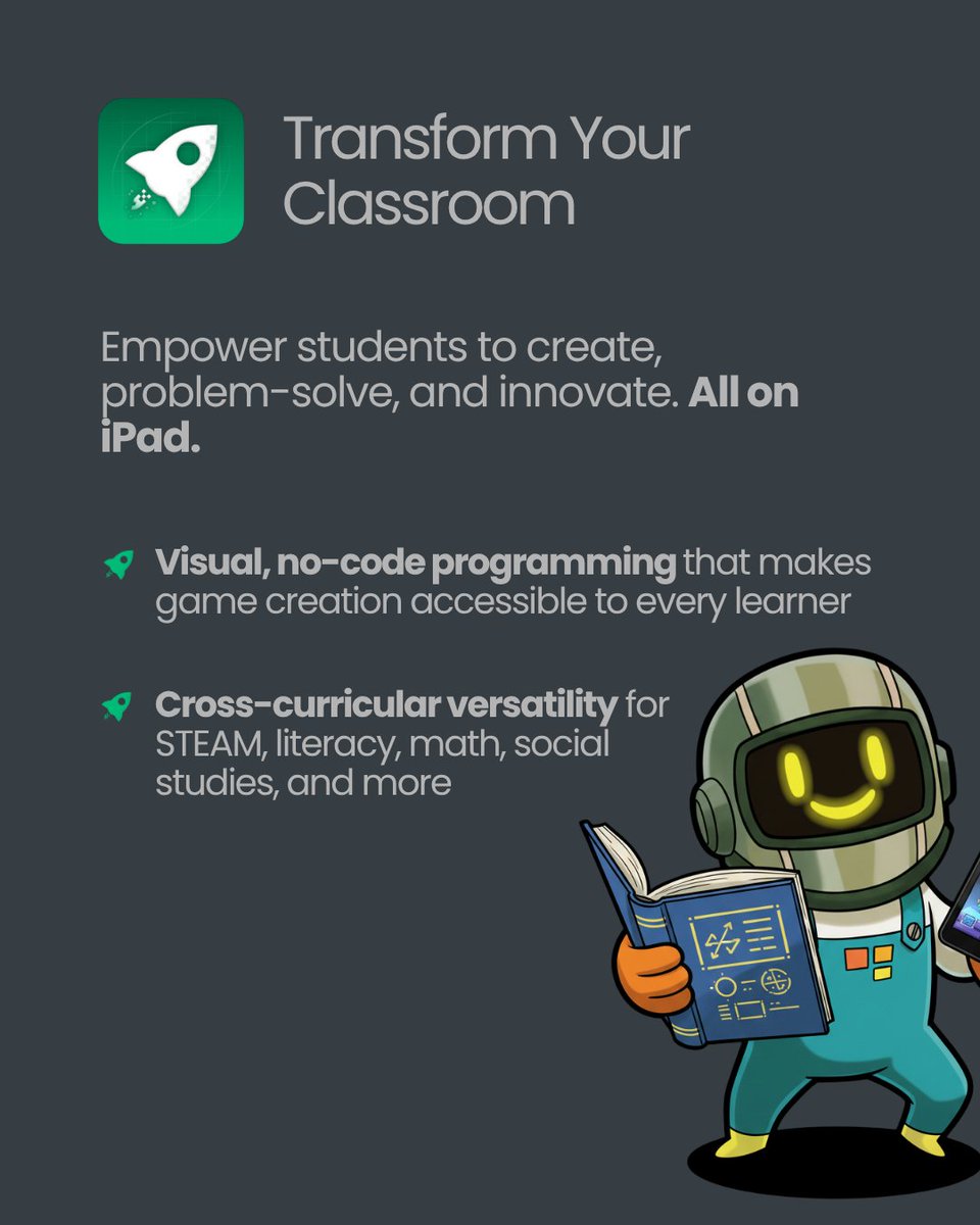 hyperPadApp's tweet image. Empower your classroom with creation.

Perfect for Apple school classrooms with iPads that have robust EdTech programs. 

We are accessible and powerful, priced competitively.

Check us out on iPad. 🚀📱✨

#EdTech #iPad #Education #AppleEDU #K12 #teacher