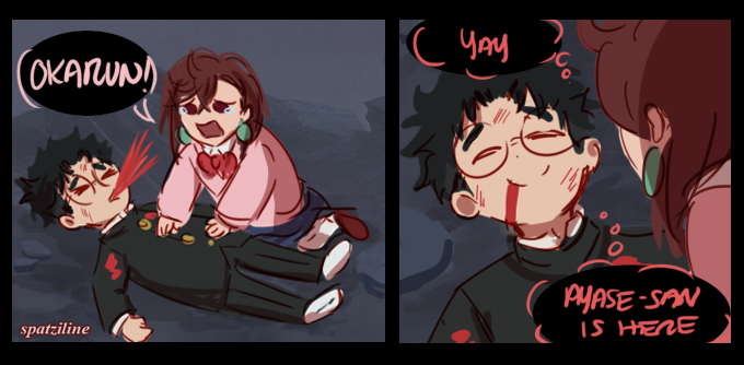 It reminded me too of Momo and Okarun #Dandadan