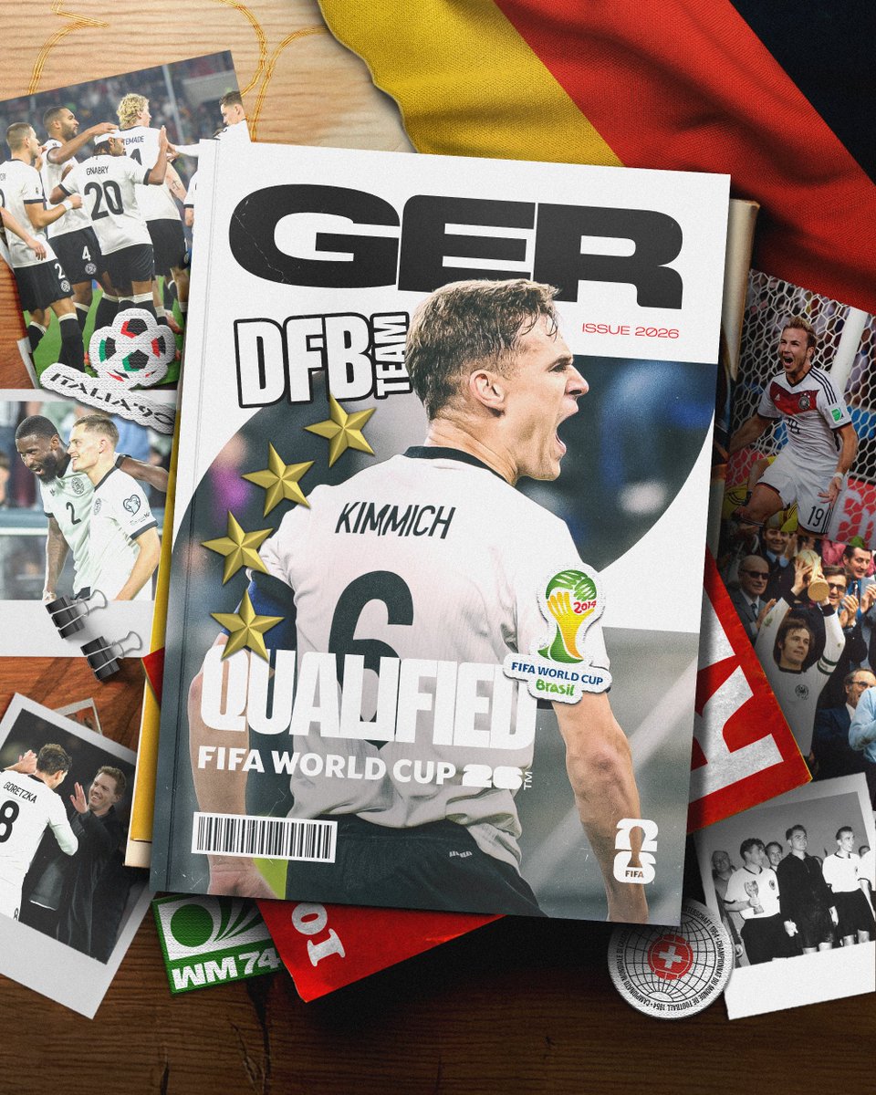 4度の世界王者・ドイツがW杯出場決定🇩🇪🏆 #FIFAWorldCup | #WeAre26