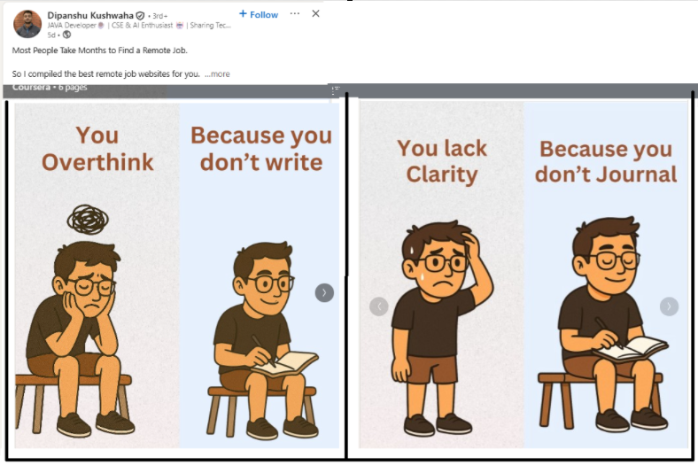 princes59895830's tweet image. #critical #problem #solving 
   is helped a lot by writing / keeping a journal 

(Is it not amazing how the clarity in the mind of any situation changes with different times? Incrementally documenting solution resources/strategies gives a better chance of coming up with 🎯, 👍 )