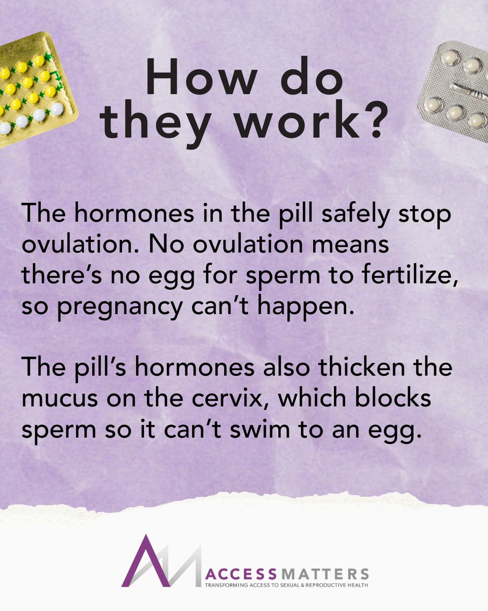 It's #MethodMonday! Every Monday, we will be focusing on a different birth control method. Today, we are talking about #birthcontrolpills. Call AccessMatters' Information Hotline at 215-985-3300 or text the hotline at 833-667-3377 to learn more about your birth control options.