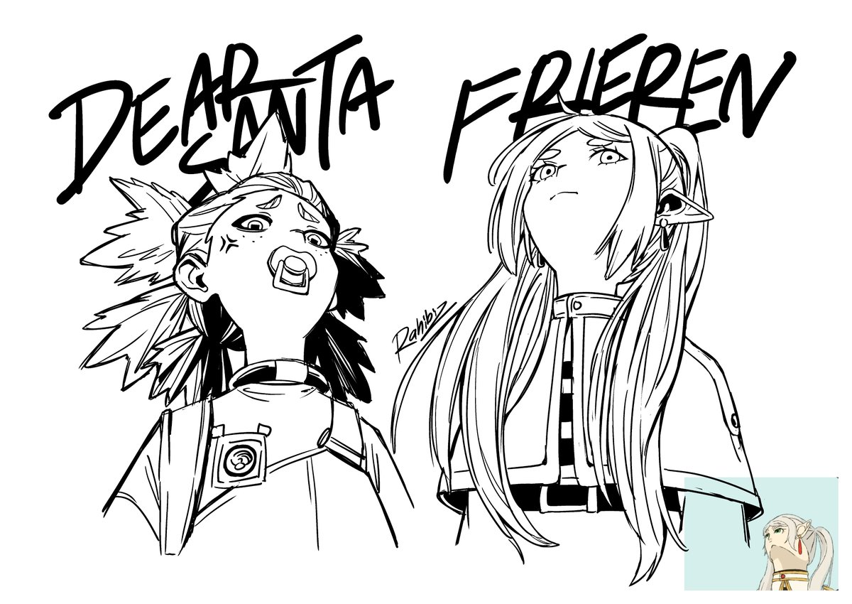 rahibizzz's tweet image. Frieren with Dear santa (gachiakuta)
#フリーレン #frieren