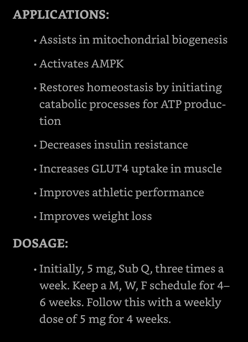 KingOfVitamins's tweet image. Started a cycle of Mots-C this morning. 

Doing a slightly modified Seeds protocol:

15mg per week for 4 weeks

5mg per week for 4 weeks

Excited about this one.