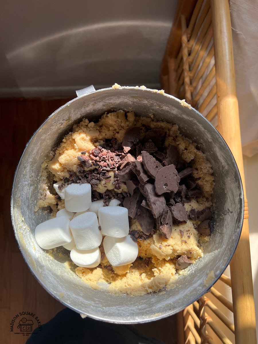 MadisonSqBakery's tweet image. Getting the perfect sunlit picture is top priority at the bakery, so if we have to put the bowl on top of 10 boxes to get a great shot, we will 🍪