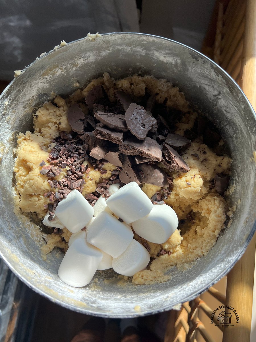 MadisonSqBakery's tweet image. Getting the perfect sunlit picture is top priority at the bakery, so if we have to put the bowl on top of 10 boxes to get a great shot, we will 🍪