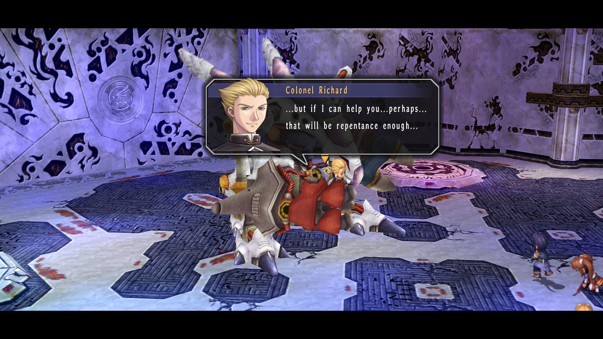 Garhom13's tweet image. Just when we think we&apos;ve finally beaten the robot, it gets up to attack again! Why won&apos;t you just stay down! Richard steps in, hoping to repent by giving us time to escape. Then, at the last moment, Cassius appears, giving us an opening to finish the monstrous machine for good!