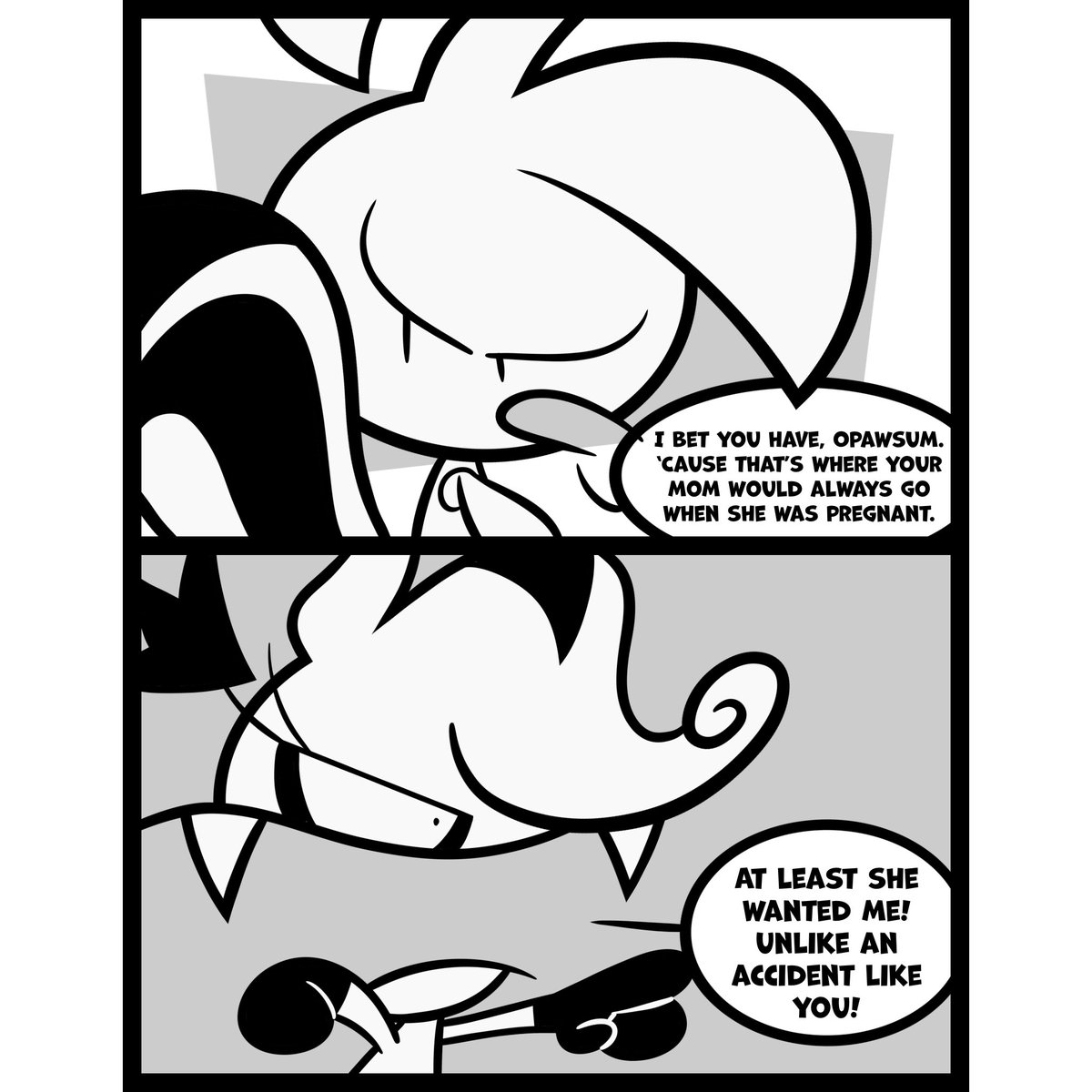 Rude_Rabit's tweet photo. Opettiness (1/2)

Opeter opiper opicked a opeck of opickled opeppers

#RudeRabit #comic #cartoon #opossum https://t.co/6nmxj7XHAQ