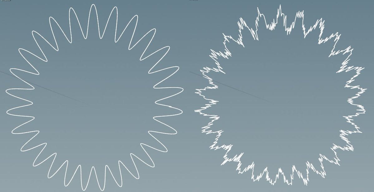 houdiniで円形の波線を作れるようにした
イラストのちょっとした背景に使いたいな