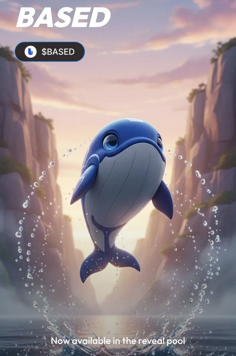 basedevo's tweet image. The Based Whale has officially landed in @clankermon 

We’re giving away 20M $BASED to the first 5 people who reveal a @basedevo whale on @farcaster_xyz or @baseapp