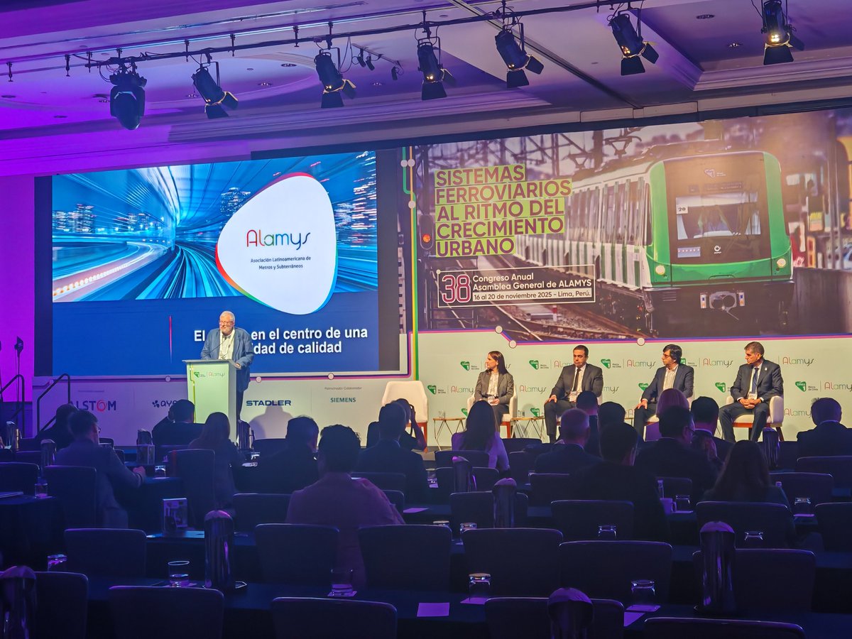 Además, contamos con las ponencias de Blanca Sarria, Gerente de Desarrollo de Negocios de Metro de Lima Línea 1. Diego García, Responsable de Estrategia y Gobernanza de MetroRio. Oriol Juncadella, Director de Ferrocarrils de la Generalitat de Catalunya Operadora.