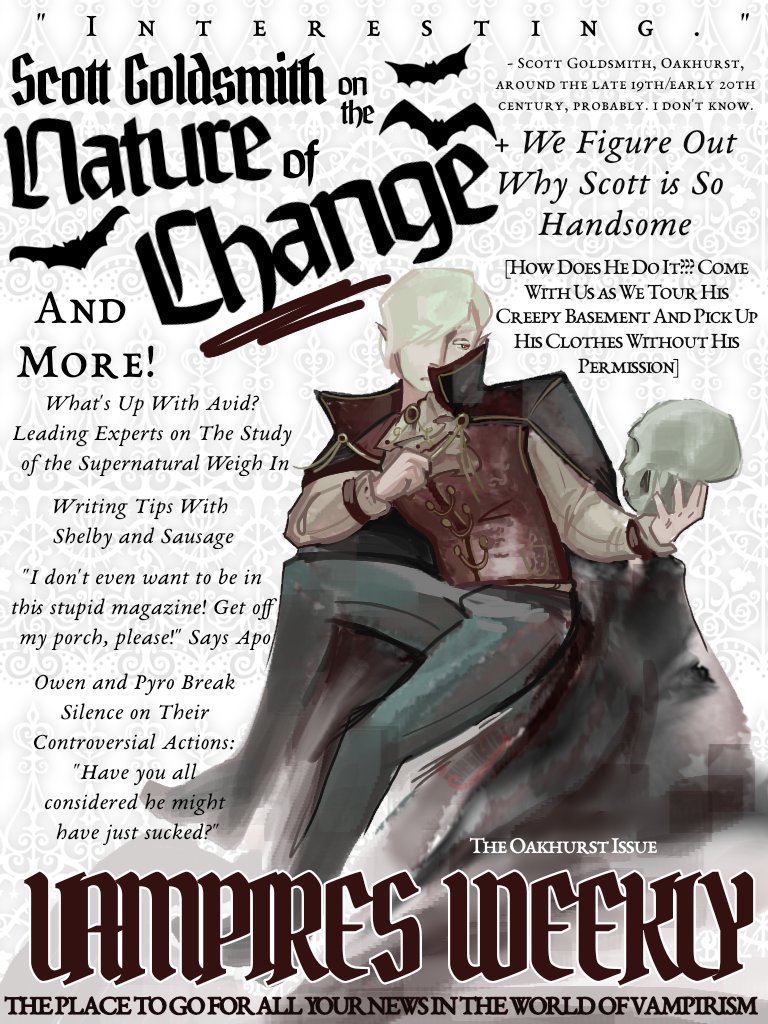 coleslawcolt's tweet photo. #VampiresSMP i drew scott and it turned into a magazine cover https://t.co/Pd8ICPE5SN