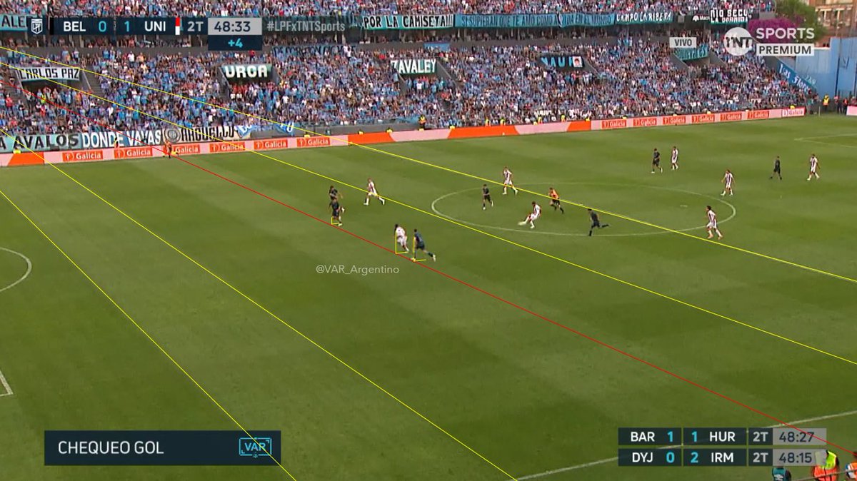 VAR_Argentino's tweet photo. ❌ No había offside de Díaz en el gol anulado a Unión

⚽️ Belgrano - Unión https://t.co/LCJxLLGGlY