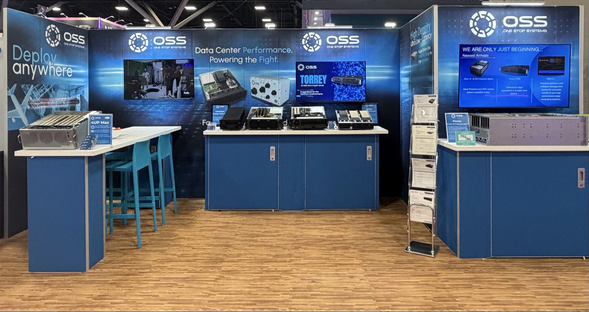 _OneStopSystems's tweet image. OSS has landed in St. Louis!
Visit us at Booth #2111, Hall 3 to learn about our PCIe 6.0 capabilities. We’ll be here until 9 PM — stop by!

#OSS #PCIe6 #HPC #StLouis