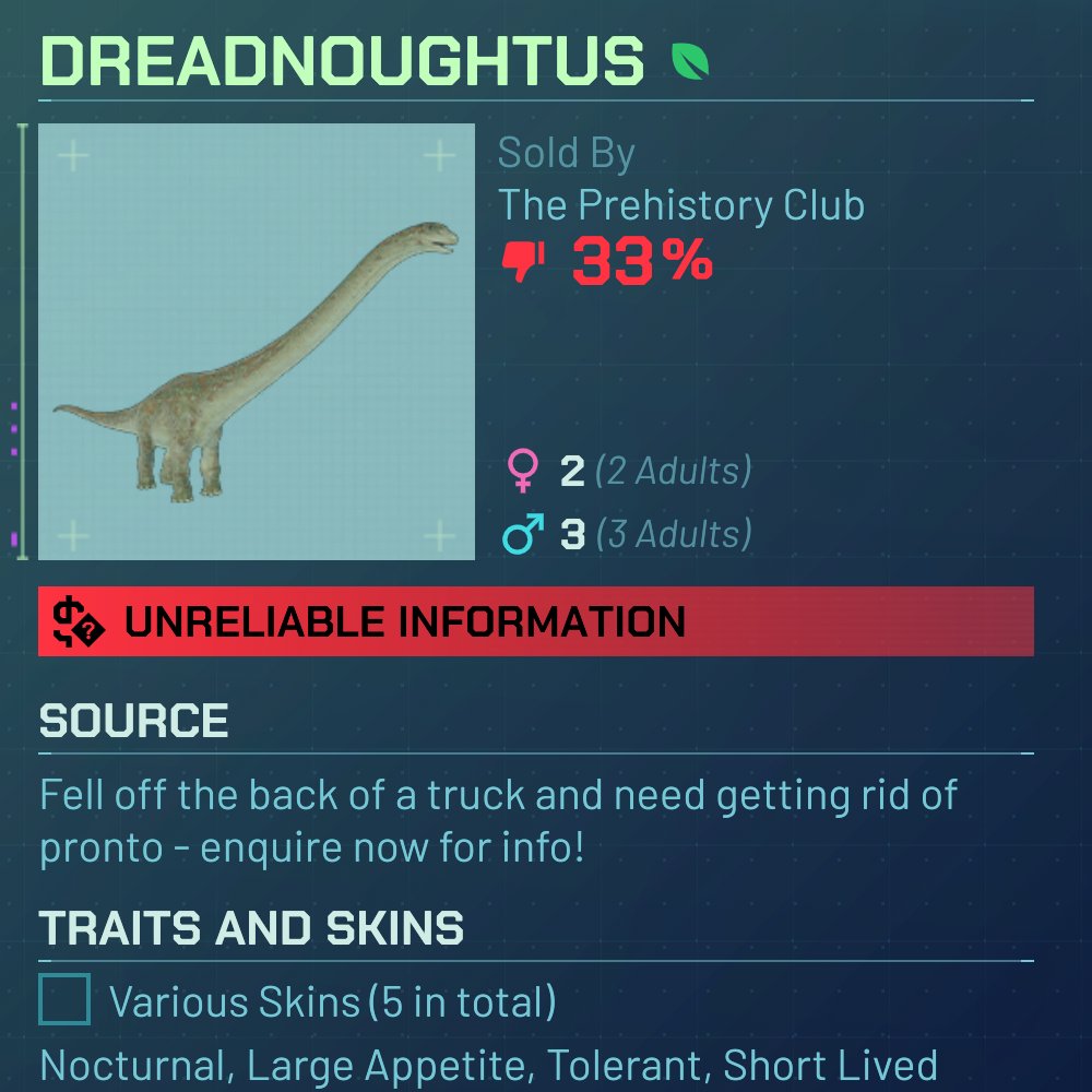Don't you hate it when five adult Dreadnoughtus fall off the back of your truck