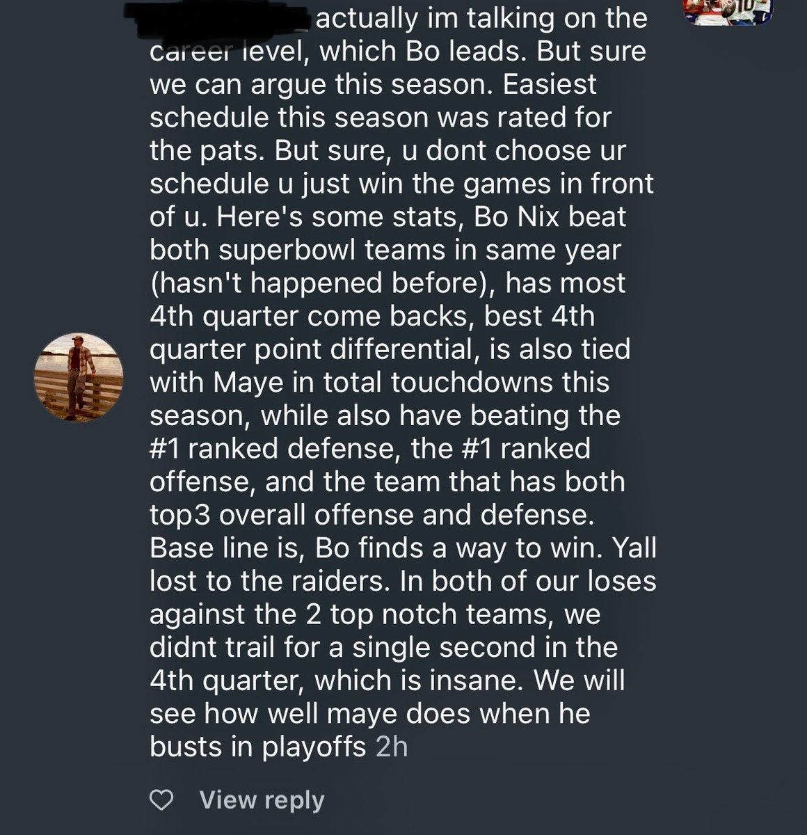 Broncos fans love talking nonsense. Enjoy being down 3 quarters and thinking having to constantly come back is a good thing 😂 I also love it when people bring up a week one loss 😂