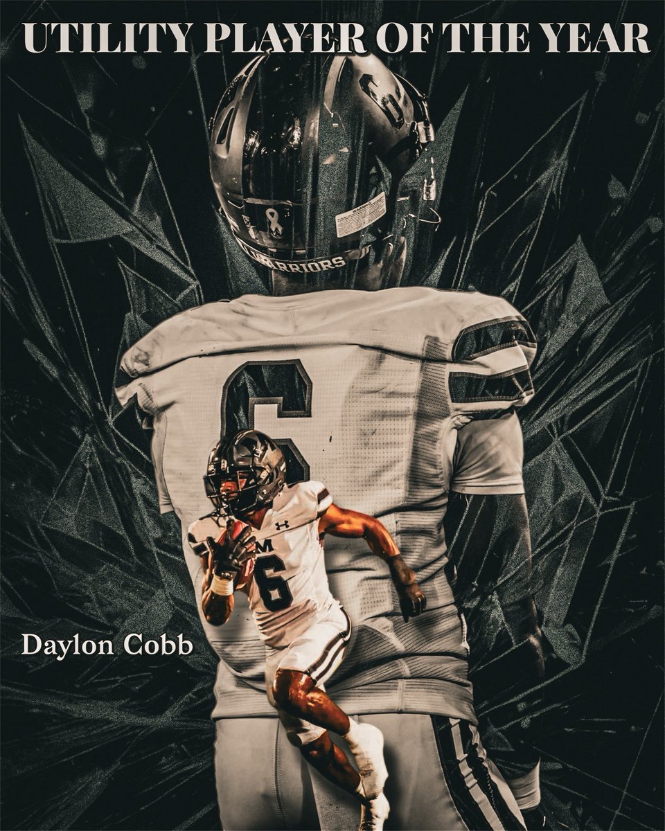 Congratulations Daylon Cobb! Versatility on full display. Impact on every snap. Utility Player of the Year!