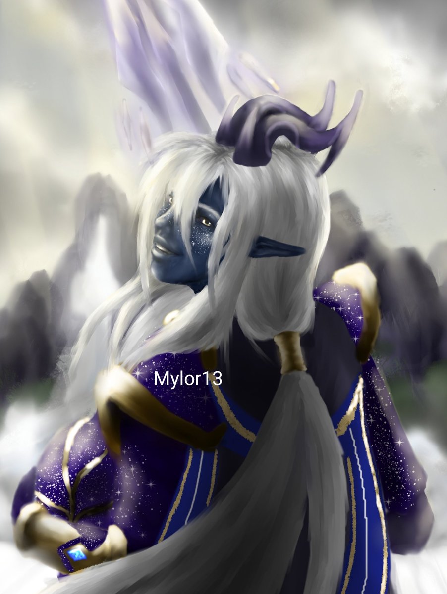 Mylor133's tweet image. I dismissed it at the time in favour of the amber-eyed one, but seeing it again, I almost like it better.
Looking forward to learning more about Laurelion. 
#tdplaurelion #tdpfanart #interpretativefanart