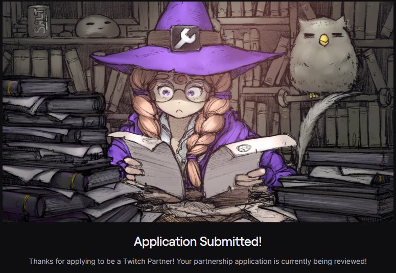 Twitch Partner Application: Submitted!

Grateful to everyone who’s helped me get here! Now for the waiting game…

#Twitch #Battlefield #Battlefield6