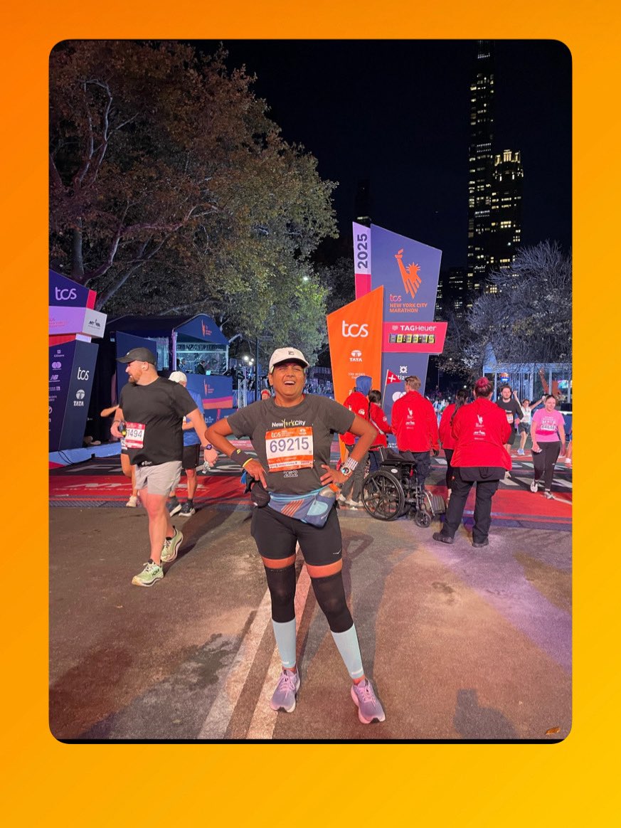 Congratulations to Sanjana Poddar who ran 6:05:46 at NYCM. We’re so proud of your well earned medal!