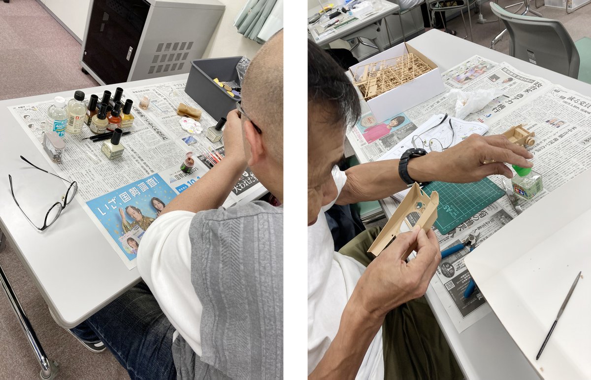 ModeLab_K's tweet image. 山口ジオラマ倶楽部、今月（11月）は予定通り11/22㊏９時～開催致します。お気軽にご参加ください。12月は12/13㊏９時～に決まりました。山口ジオラマ倶楽部になって1年になります。おかげさまで楽しい模型仲間に囲まれて充実した教室になってます。