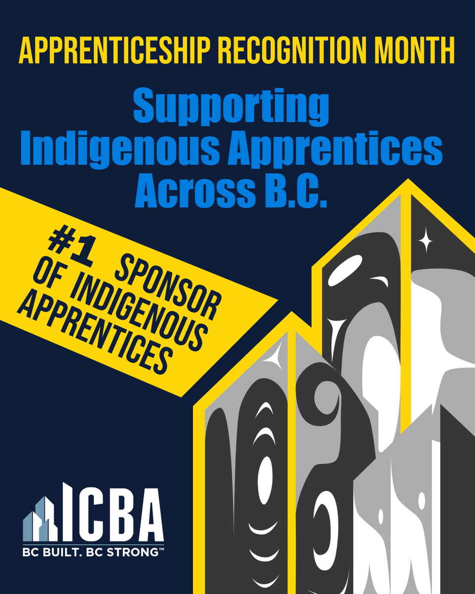 ICBA is the #1 sponsor of Indigenous apprentices in British Columbia.
We’re proud to work with communities and employers across the province to help Indigenous workers build lasting, successful careers in the trades. #ARM2025