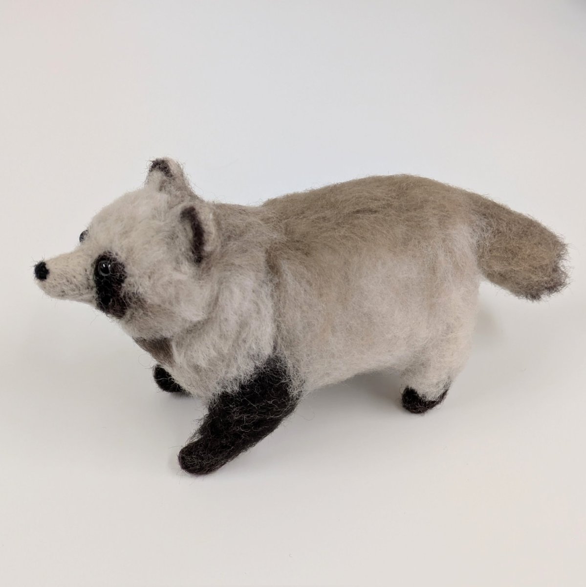 羊毛フェルト inuinu 少し柔らかい鼻と舌 #needlefelting#needlfelt#yamanono#양모펠트#羊