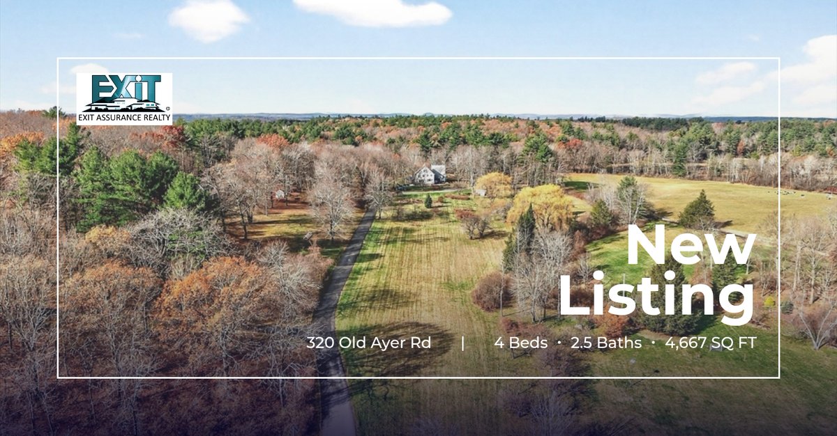 GrotonRealtor's tweet image. 👏 New Listing 👏 Take a look at this fantastic new property that just hit the MLS, located at 320 Old Ayer Rd in Groton!  📍Reach out to the Listing Realtor, Jeff Gordon at (508) 864-7487 for more information! 🏡 homeforsale.at/320_OLD_AYER_R…