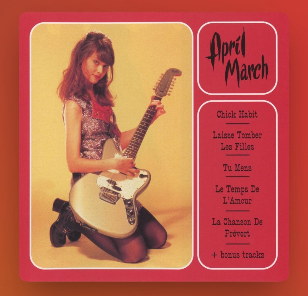 Chick Habit / April March

米国、自身を「生涯のフランス愛好家」とみなし、英語とフランス語でパフォーマンスを行うSSWによる1995年作。

ゲンスブールから連なるフレンチ・ポップへのリスペクトだけでなく、ワールド・ミュージックの味わいも感じれる1枚。