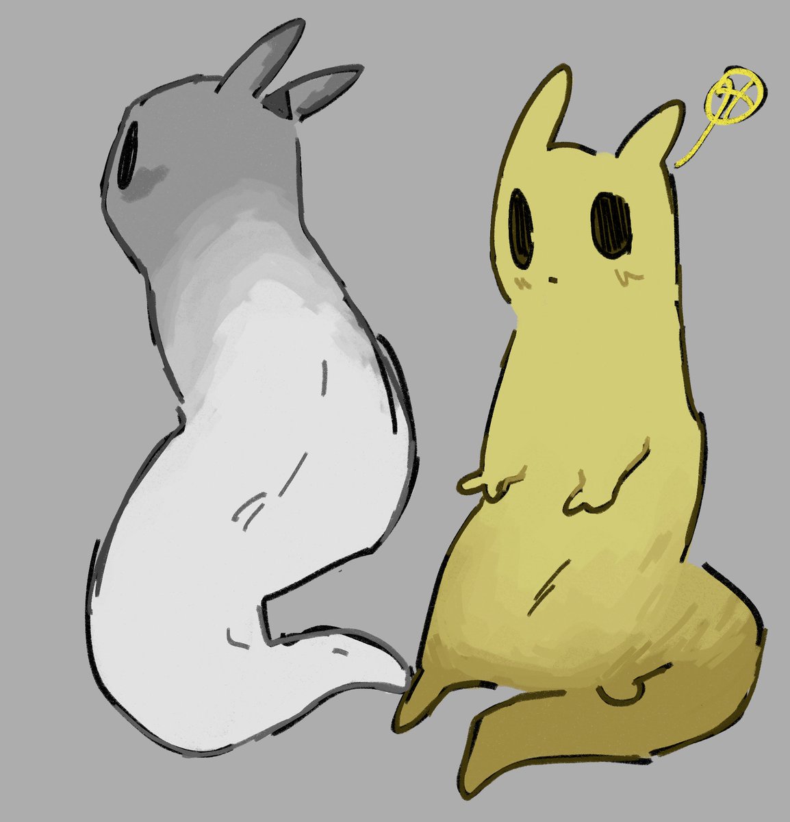 M1vrit's tweet image. slugcat desings p2 #rainworld #saint #gourmand #hunter #survivor #monk