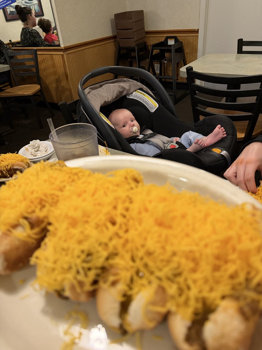 seth_orlemann's tweet image. First of MANY @Skyline_Chili trips with my nephew