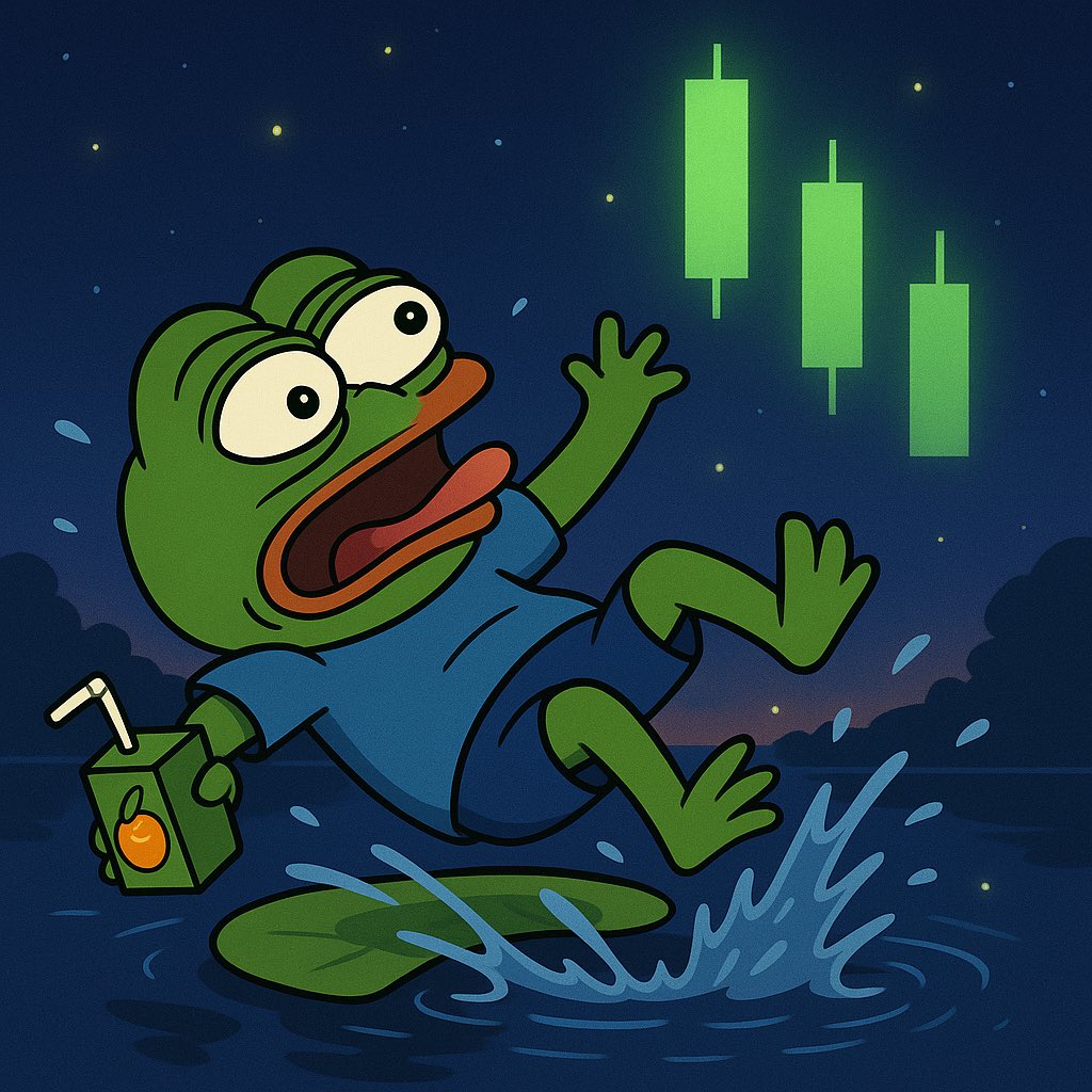 DerpeTheFrog's tweet image. Hehehe just hopped outta the pond to see what’s pop-pin’… $DERPE spotted the green candles glowing and thought: maybe I’m in the right pond after all. 🧃🐸💚 #froglogic #DERPE
