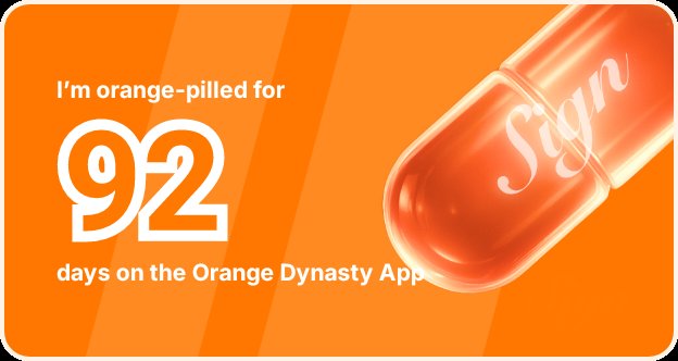 I've been Orange-Pilled and Seeing Signs for 92 days 👀🧡🐉.Join the app and be a better version of yourself!
orange.sign.global/app?user=9W8AQ…